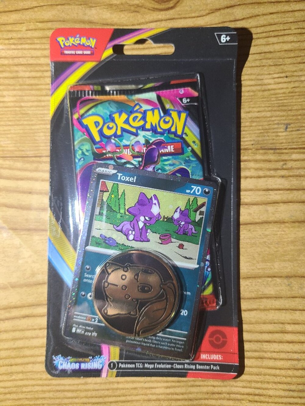 Pokemon Mega Evolution Chaos Rising Booster pack with coin (NEW)